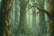 森の背景